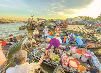 Bình minh trên sông: Chợ nổi Cái Răng và Vườn trái cây (ảnh 2)