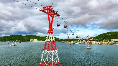 Vé cáp treo Vinpearl Harbour Nha Trang – vượt biển ra đảo Hòn Tre