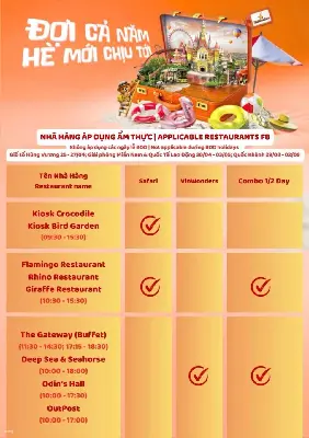 Vé Công Viên Chủ Đề VinWonders Phú Quốc - Safari Phú Quốc (Tùy chọn công viên giải trí) (ảnh 2)